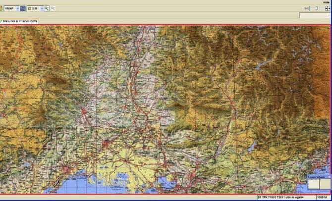 Affichage cartographique au format Raster USRP